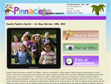 Tablet Screenshot of pinnaclepediatricdentistry.com